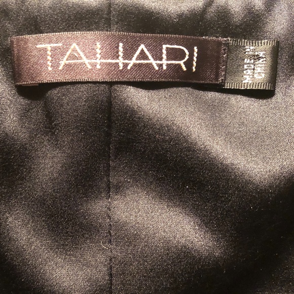 Tahari Black Silk Dress Size 2 Maxi Gown - Picture 8 of 9